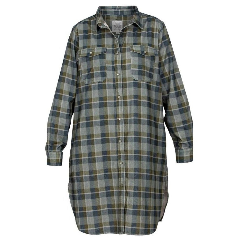 Blue Sportswear W Zug Printed Skjortekjole