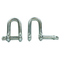 1852 D-sjækel med captive pind Rustfri