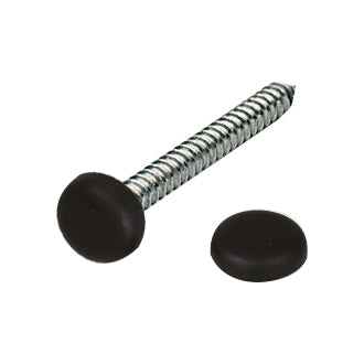 Pyntehoved Sort, Til Undersænket og Linsehoved skruer, 50 stk.