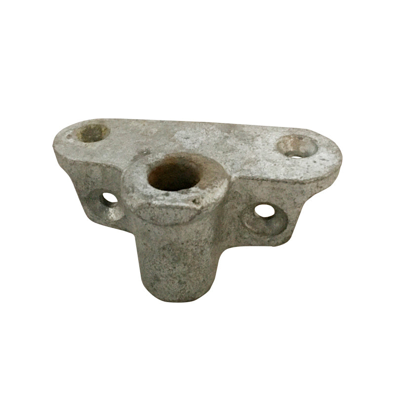 Åregaffelbøsning galvaniseret sidemonteret