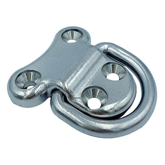 Pad Eye rustfri med 4 huller