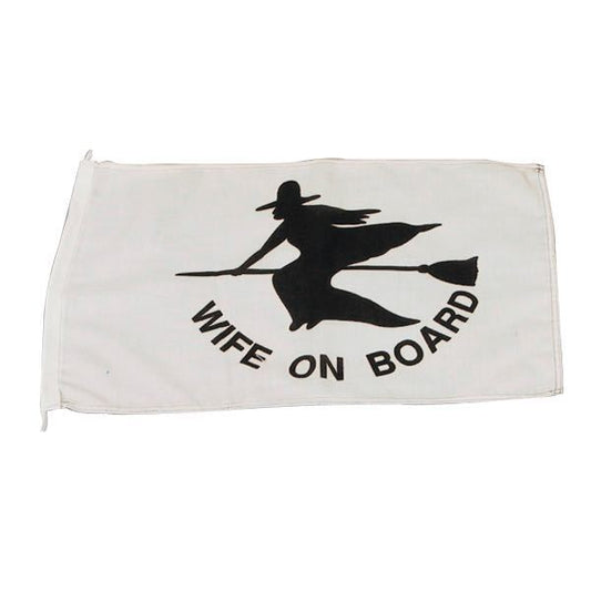 1852 Humør-flag Wife on board, 30x45cm