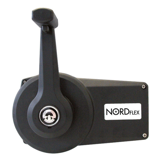 Nordflex kontrolbox etgrebs med lås, sort