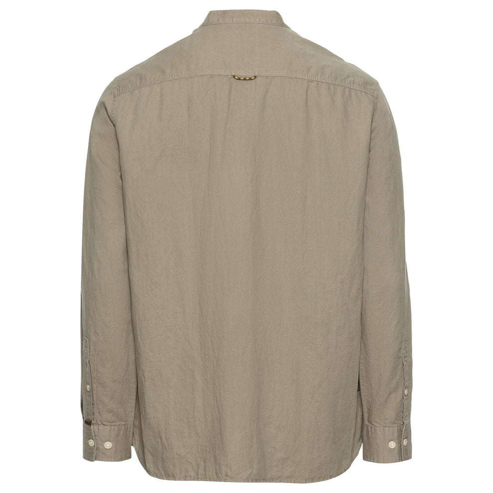 Camel Active M Langærmet Skjorte Khaki