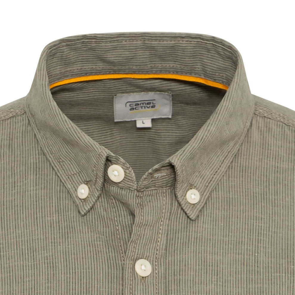 Camel Active M Kortærmet Skjorte Khaki