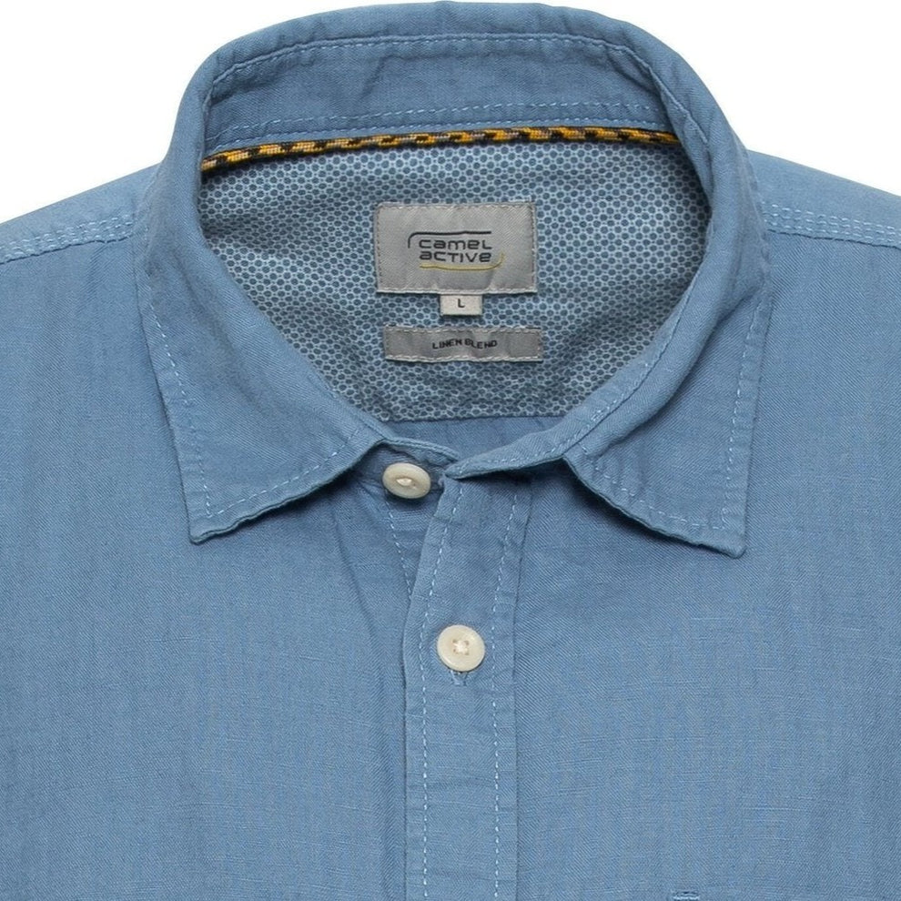 Camel Active M Kortærmet Skjorte Elemental Blue