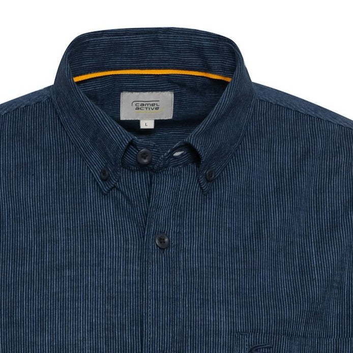 Camel Active M Kortærmet Skjorte Night Blue