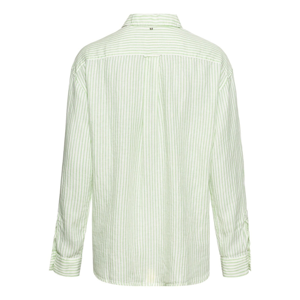 Camel Active W Skjortebluse Pistaccio Stripe