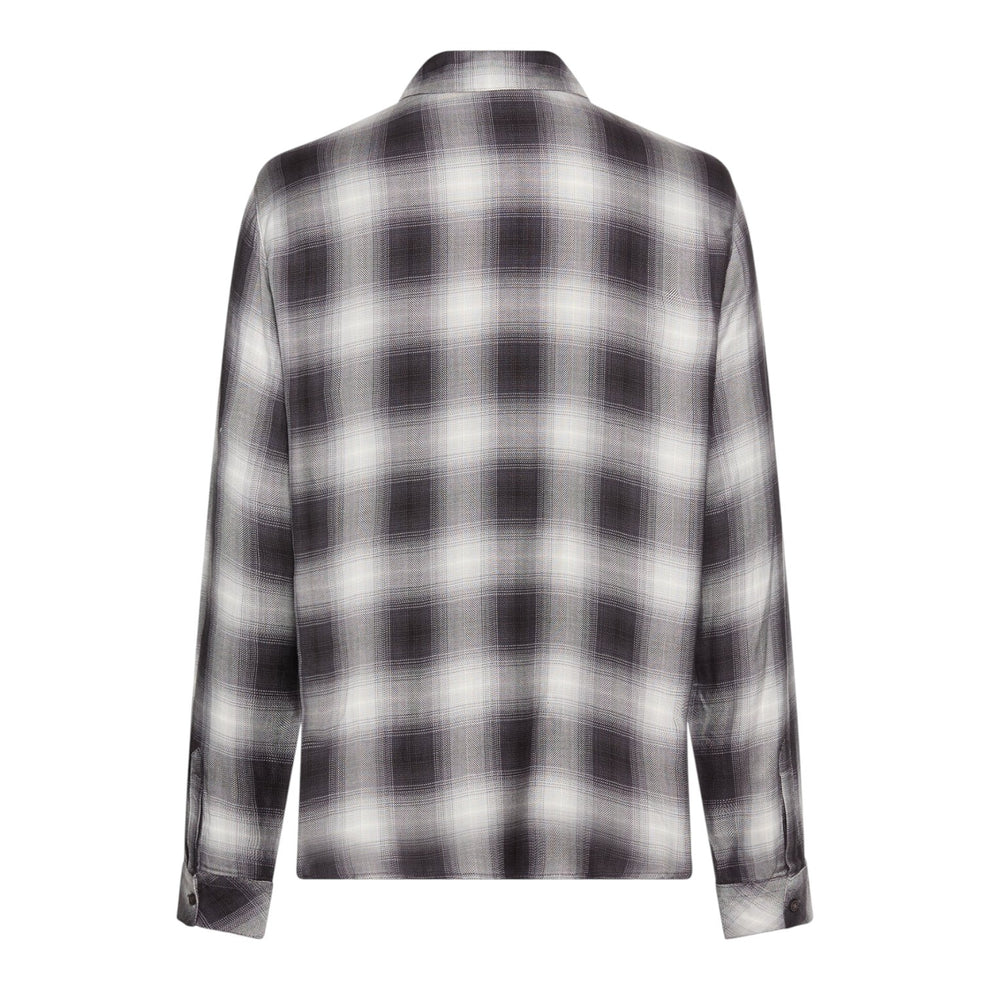 Camel Active W Skjortebluse Grey Melange Check
