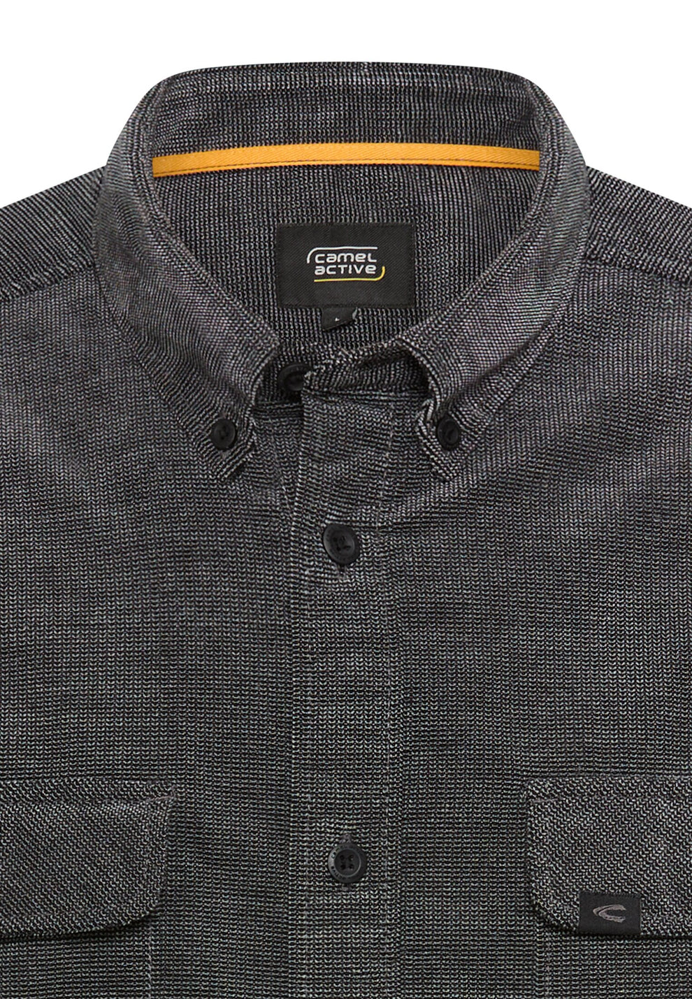 Camel Active M Shirts 1/1 Sleeves Asphalt 8S41