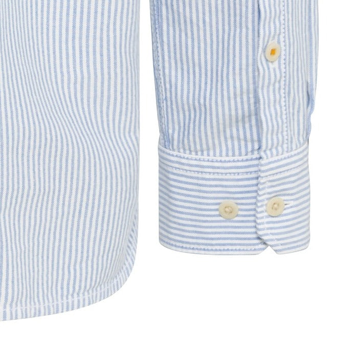 Camel Active M Longsleeve Shirt Stripe White Blue