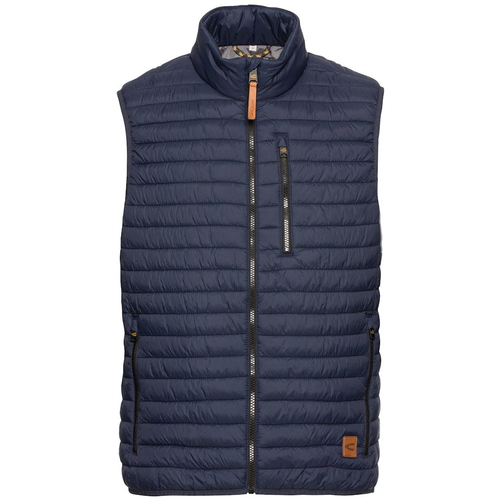 camel active Heren 460980-6e52 vest, blauw (inktblauw), 40, Blauw (inkt blauw), 50