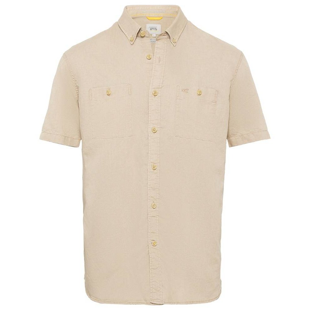 Camel Active M 1S49 Kortærmet Skjorte Beige