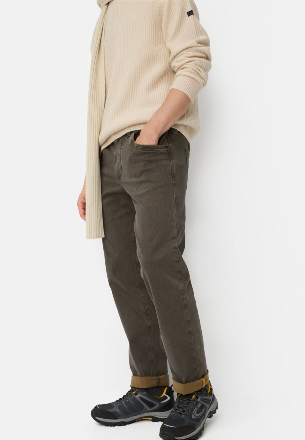 Camel Active M 5 Pkt Relaxed Pants Forest Green
