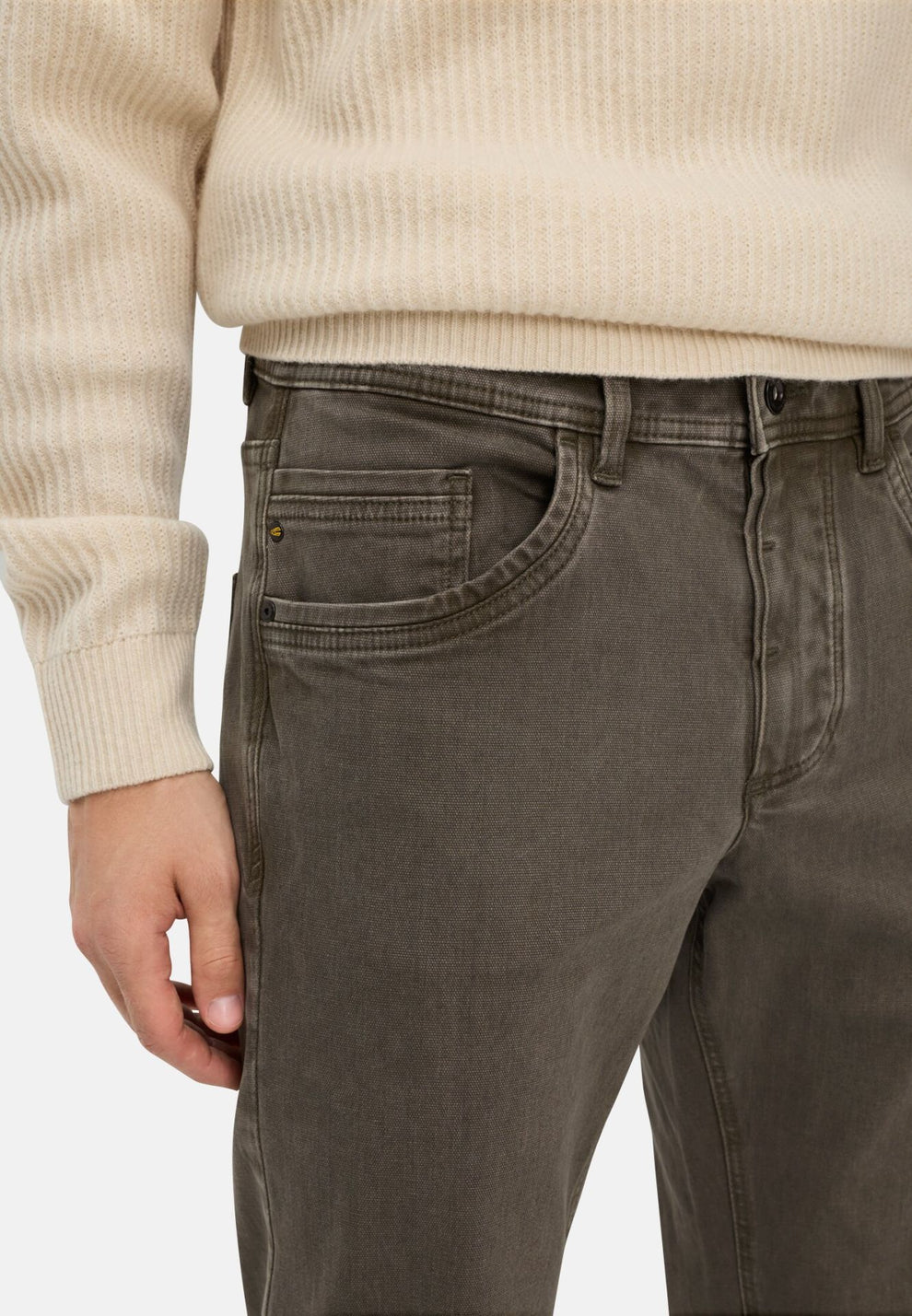 Camel Active M 5 Pkt Relaxed Pants Forest Green