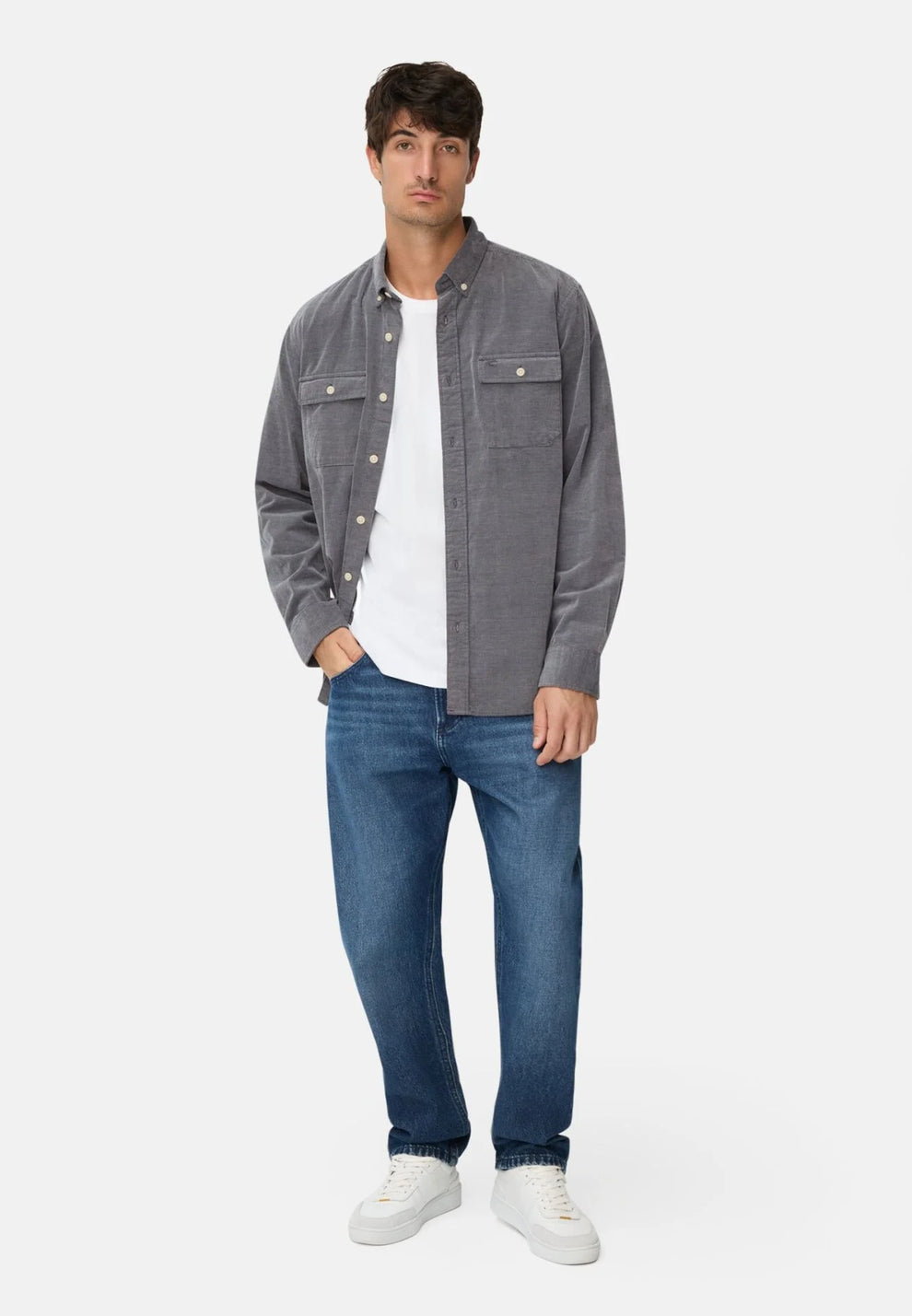 Camel Active M Longsleeve Shirt Tinted Blue