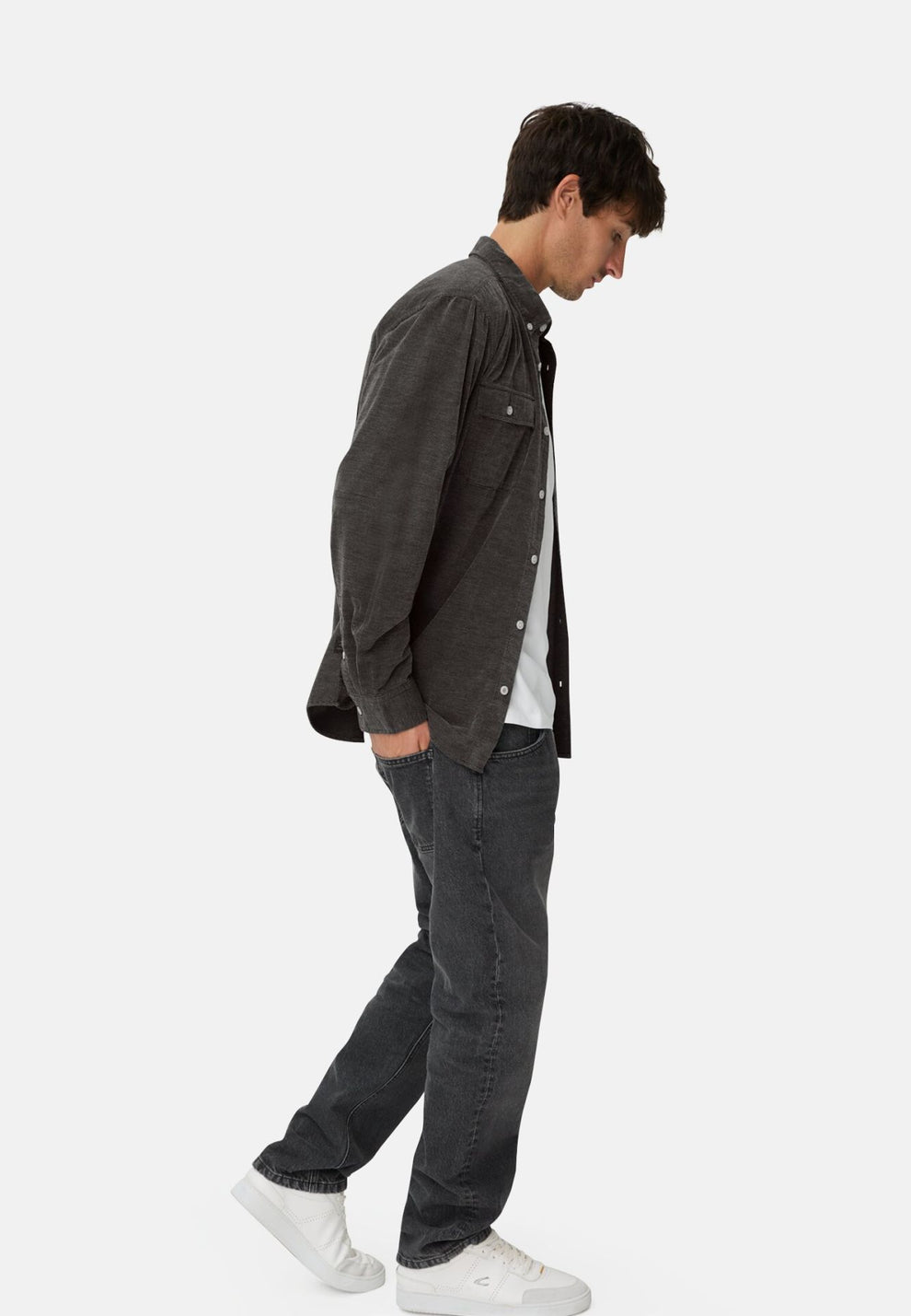Camel Active M Longsleeve Shirt Asphalt