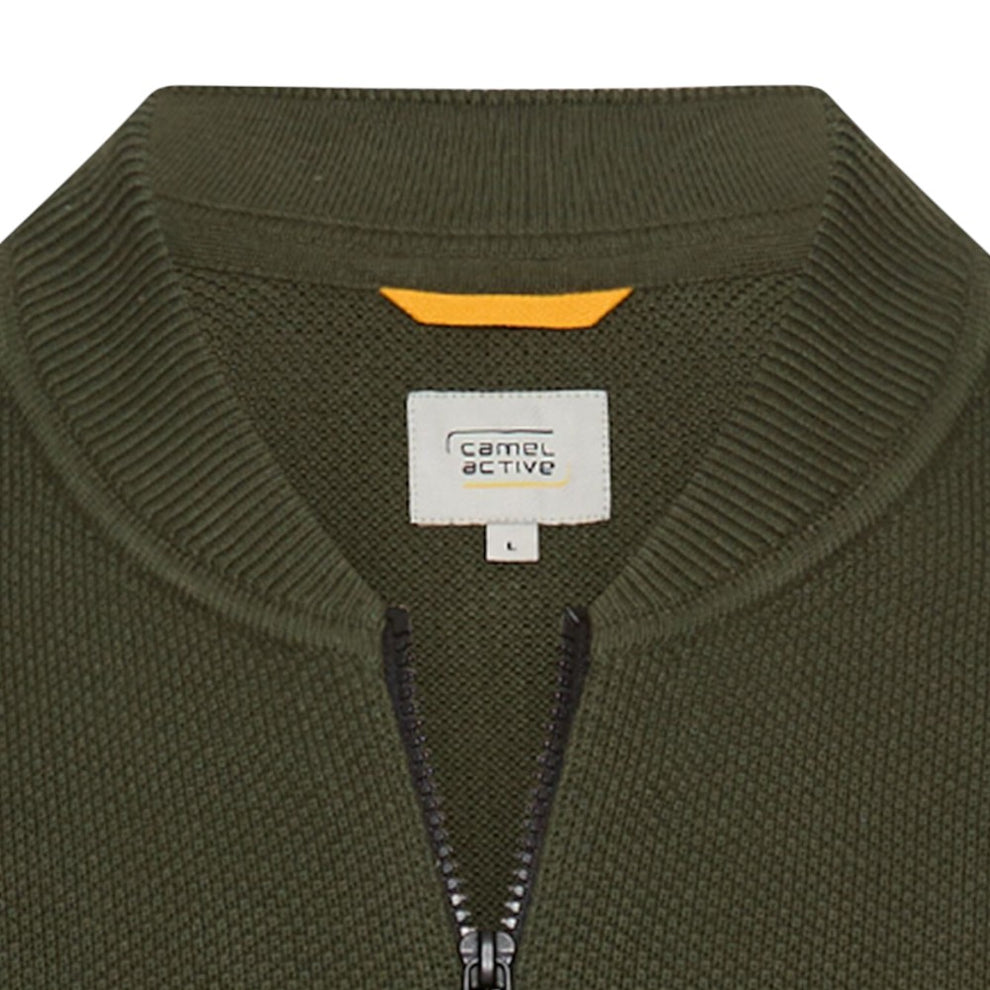Camel Active M Knittet Jacket Forrest Green