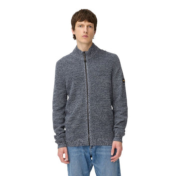 Camel Active M Knitted Jacket Tinted Blue