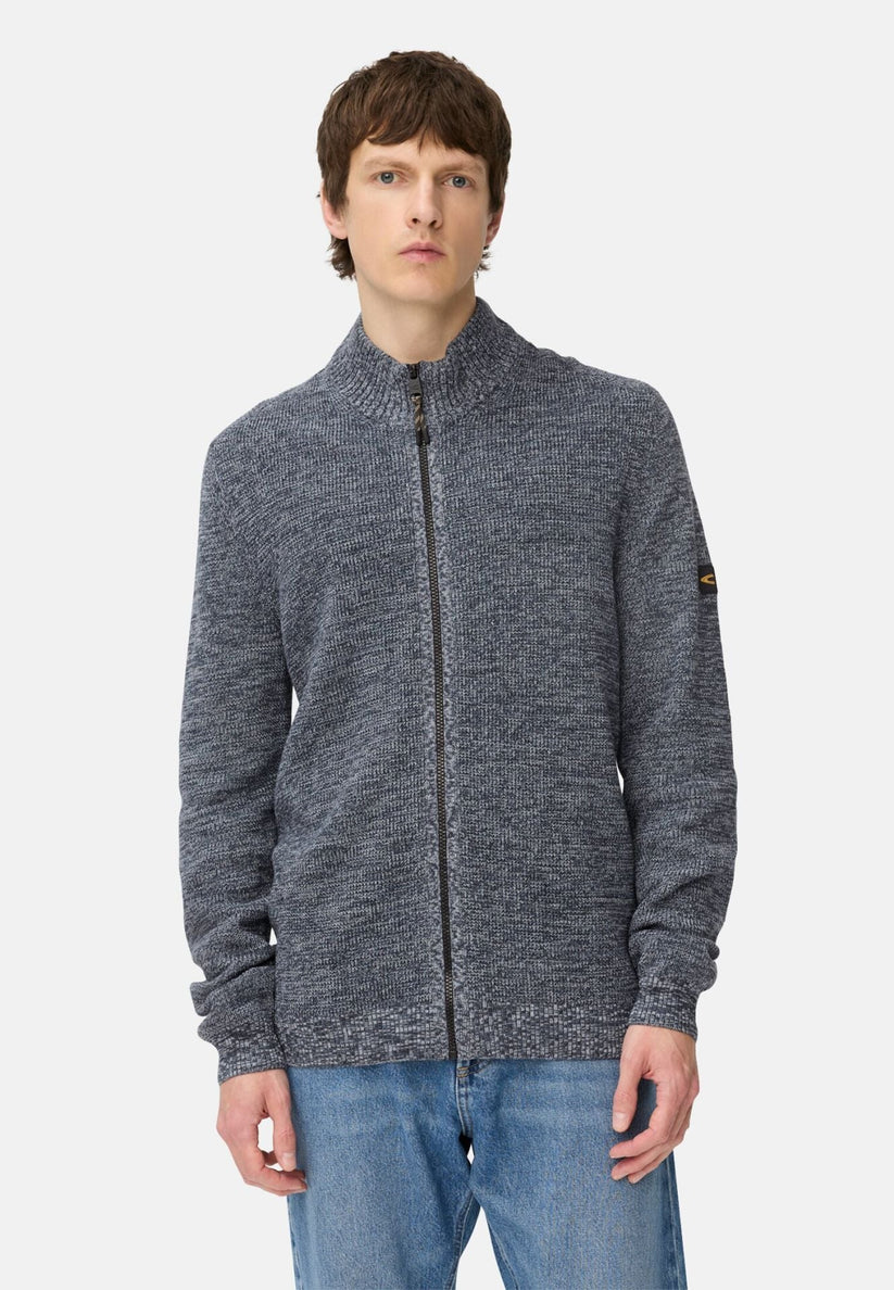 Camel Active M Knitted Jacket Tinted Blue