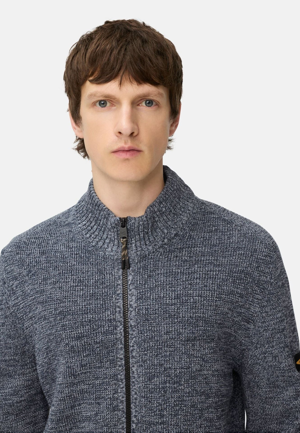Camel Active M Knitted Jacket Tinted Blue