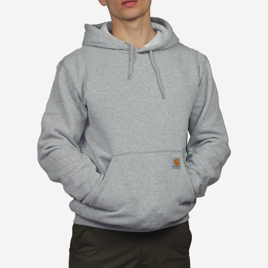 Carhartt Regular Loose Fit Hooded Sweatshirt Heather Grey