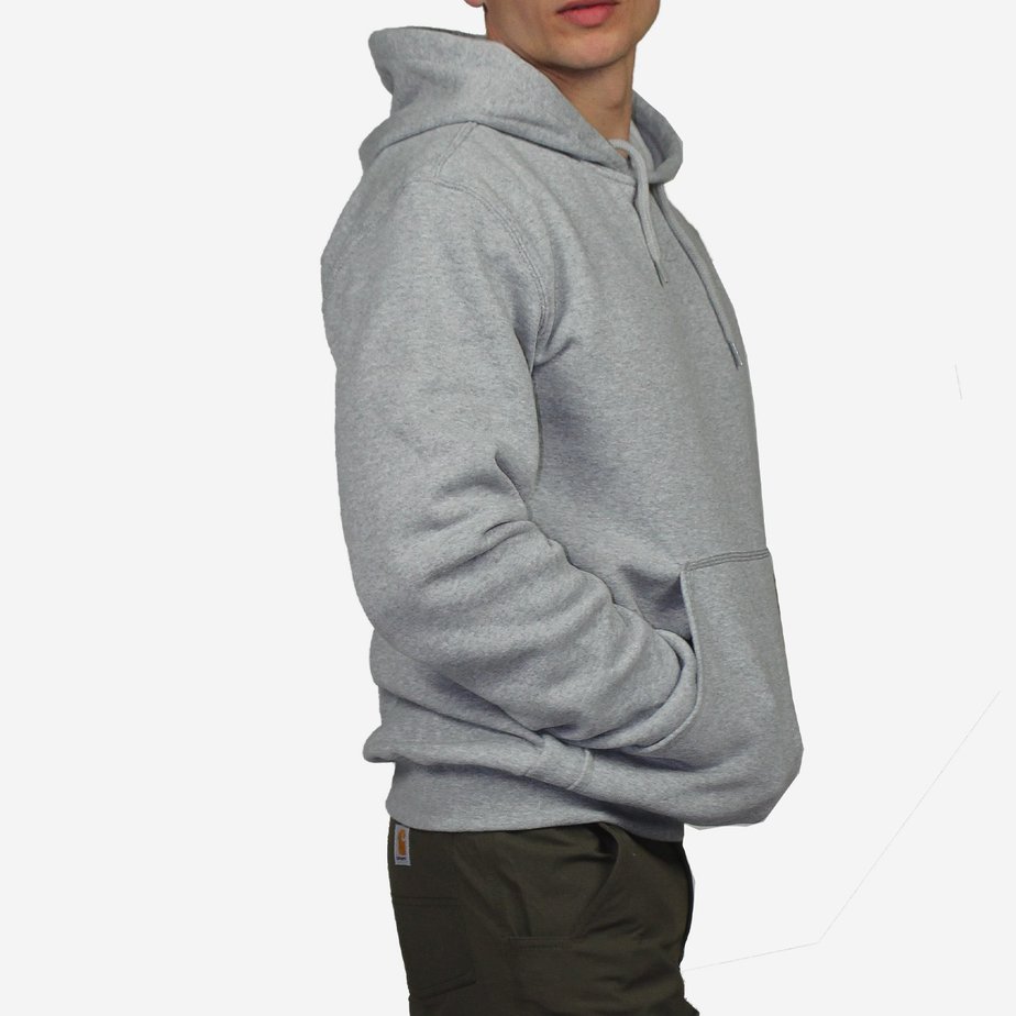 Carhartt Regular Loose Fit Hooded Sweatshirt Heather Grey