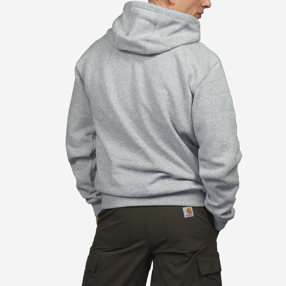 Carhartt Regular Loose Fit Hooded Sweatshirt Heather Grey