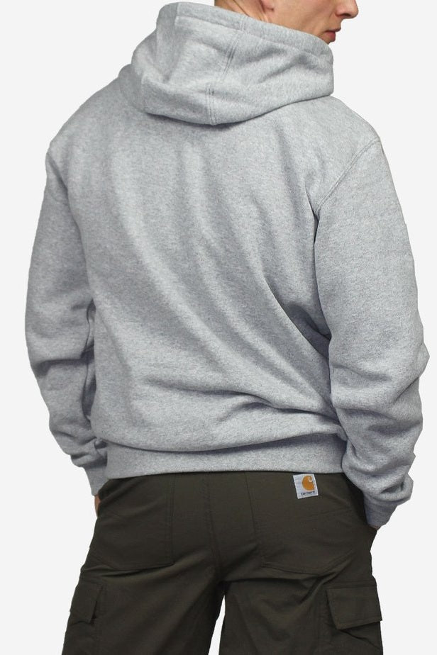 Carhartt Regular Loose Fit Hooded Sweatshirt Heather Grey