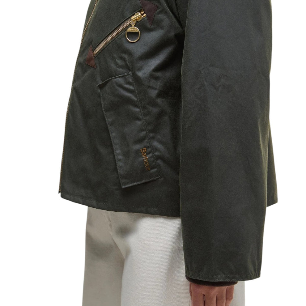 Barbour Arlene Wax Jacket Olive