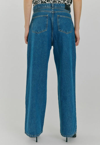 Norr Hannali Wide Belt Jeans Denim