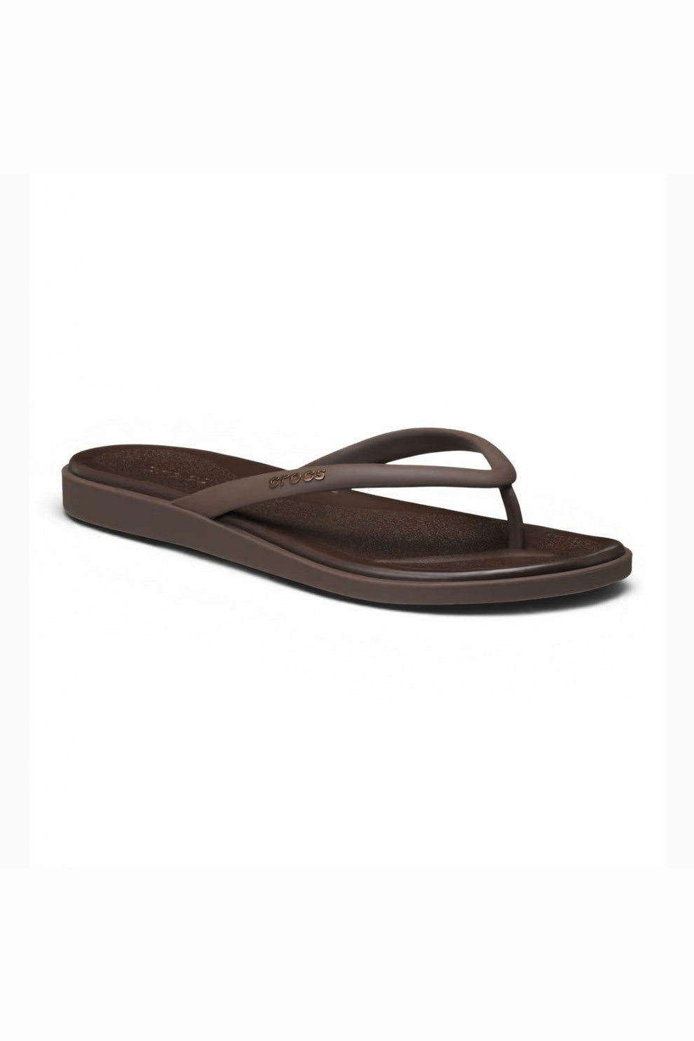 Crocs W Miami Matte Round Toe Flip Coffee