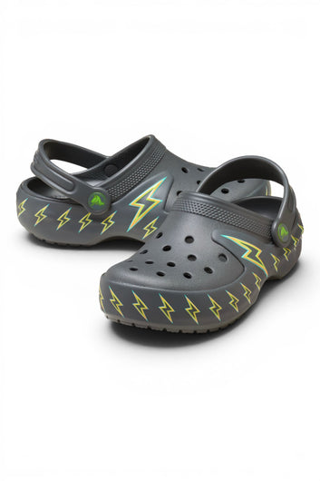 Crocs Junior Classic Bolt Lights Clog K Carbon