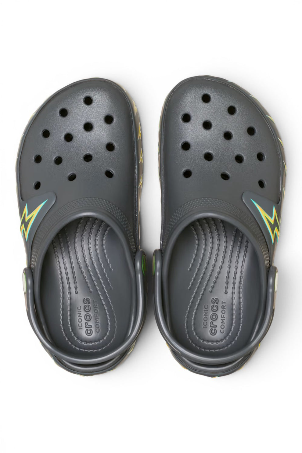 Crocs Junior Classic Bolt Lights Clog K Carbon