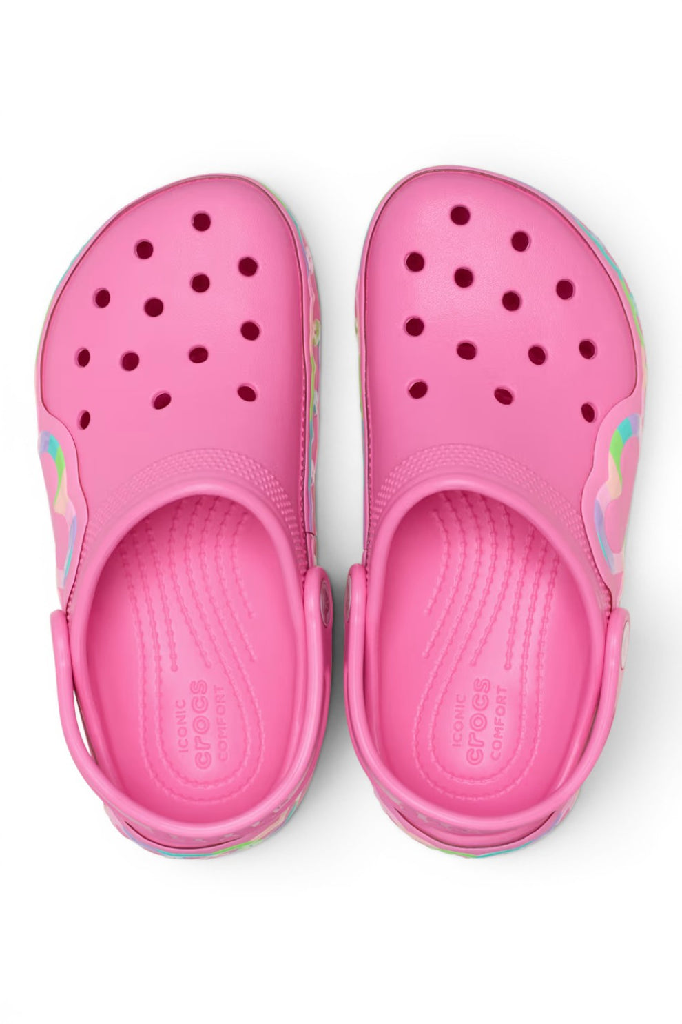 Crocs Junior Classic Heart Lights Clog K Pink Lemonade