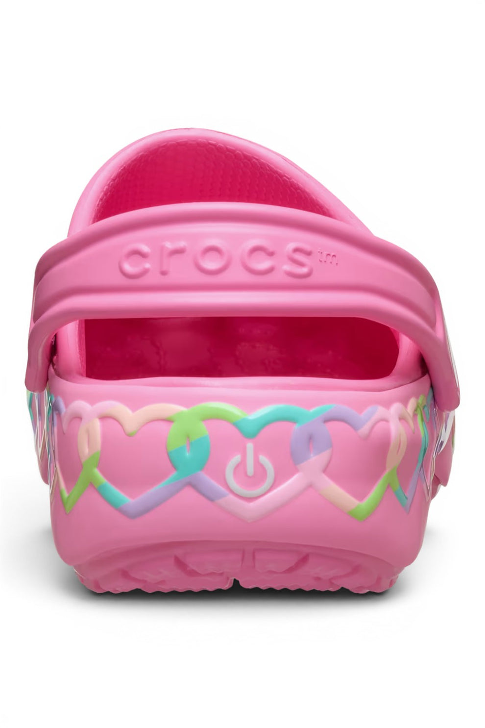 Crocs Junior Classic Heart Lights Clog K Pink Lemonade