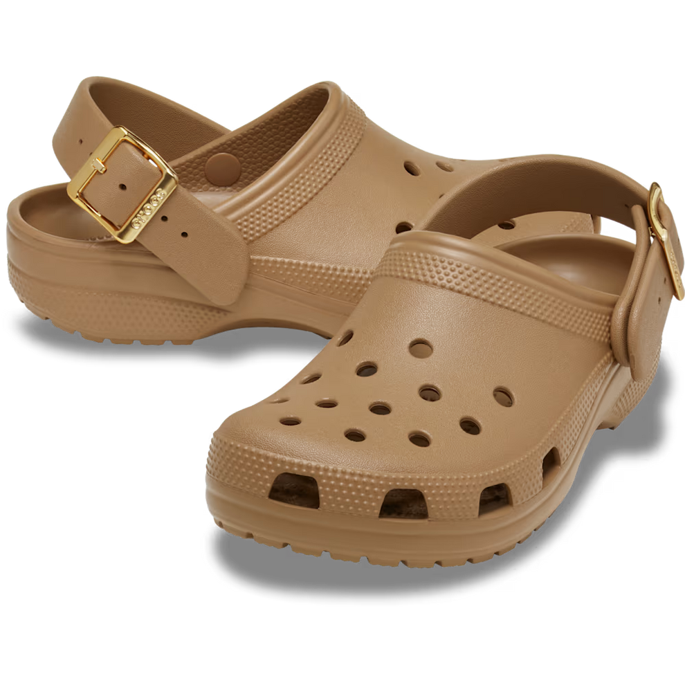 Crocs W Classic Metallic Buckle Sepia