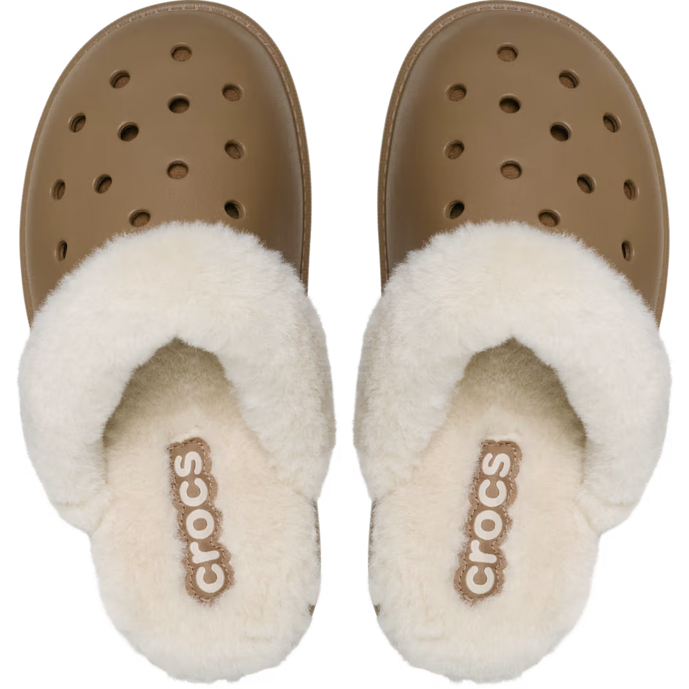 Crocs U Classic Fuzz Scuff Sepia