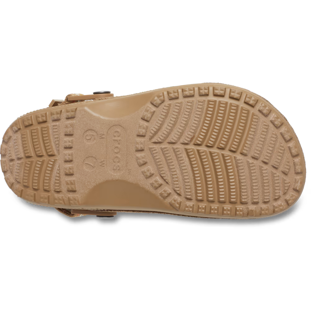 Crocs U Crafted Vegan Suede Stitch Clog Sepia