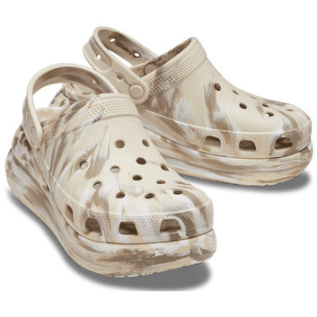 Crocs W Classic Crush Marbled Sko Bone