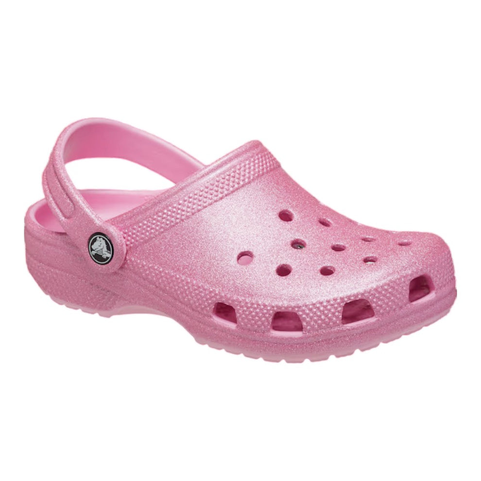 Crocs Classic Glitter Clog Børnesko Pink Tweed Glitter