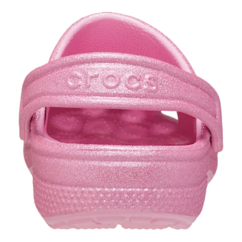 Crocs Classic Glitter Clog Junior Pink Tweed Glitter