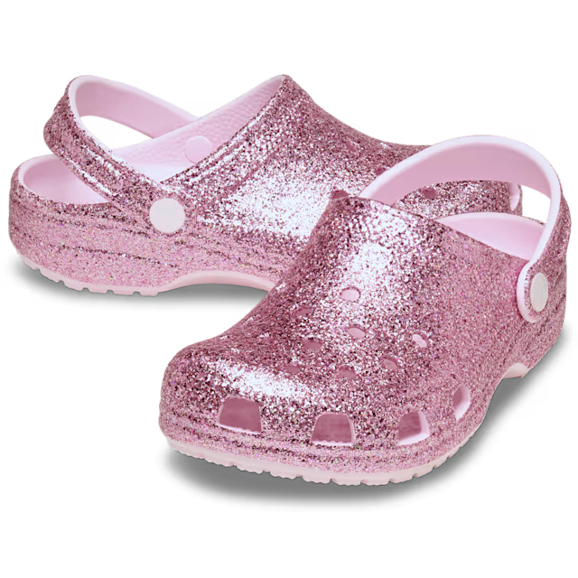Crocs Børnesko Classic Chunky Glitter Clog T Pink Milk