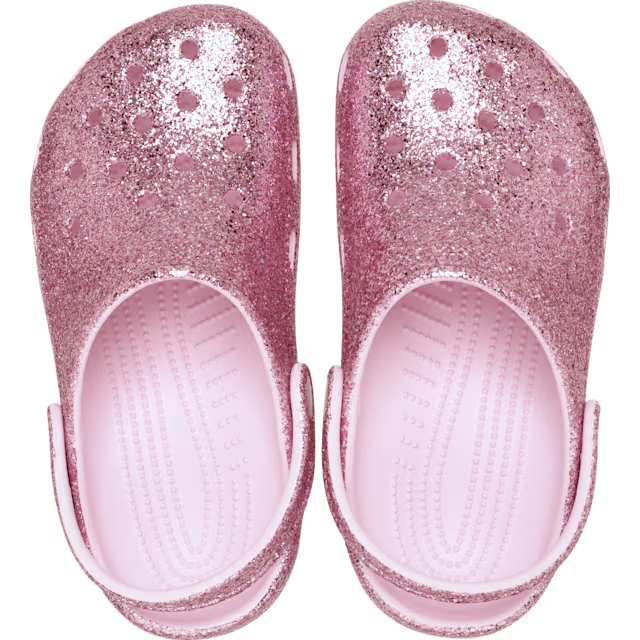Crocs Børnesko Classic Chunky Glitter Clog T Pink Milk