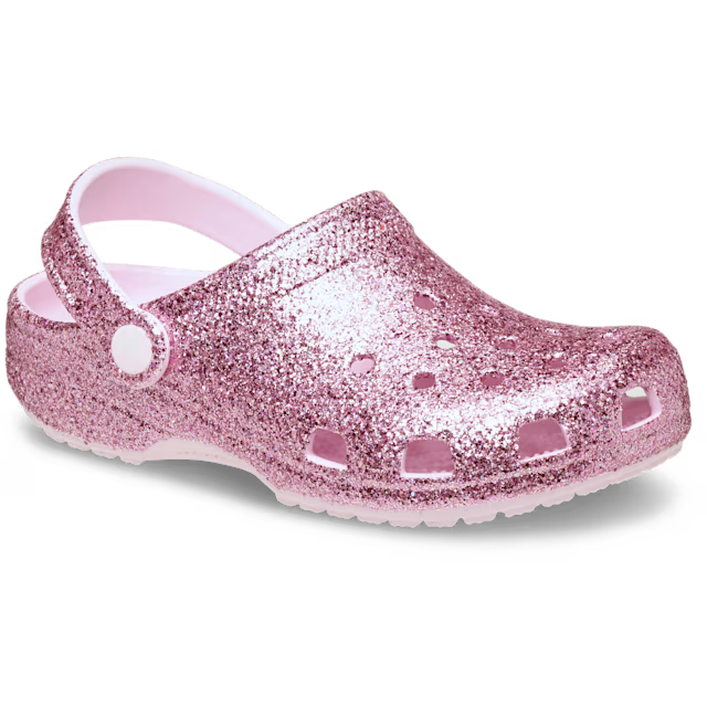 Crocs Børnesko Classic Chunky Glitter Clog T Pink Milk