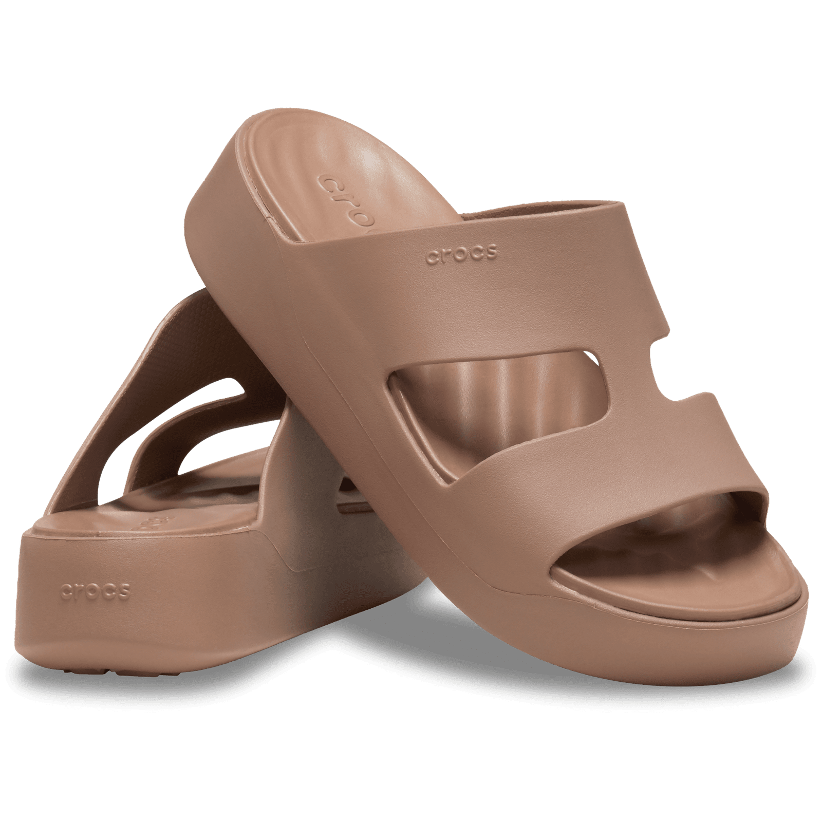 Crocs Getaway Platform H Strap Latte