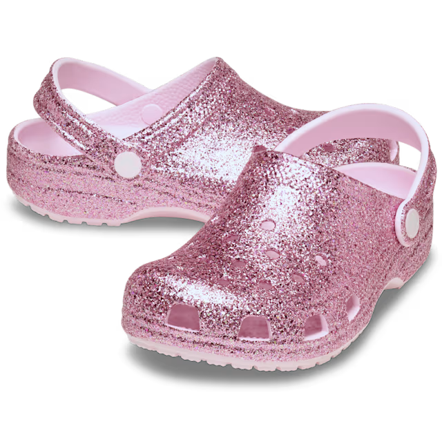 Crocs Junior Classic Chunky Glitter Clog K Pink Milk