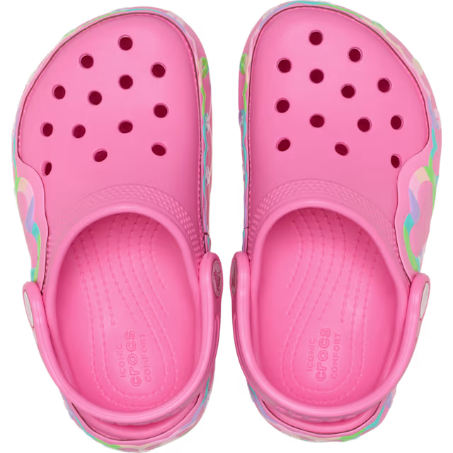 Crocs Børnesko Classic Heart Lights Clog T Pink Lemonade