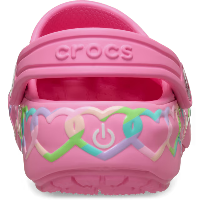 Crocs Børnesko Classic Heart Lights Clog T Pink Lemonade