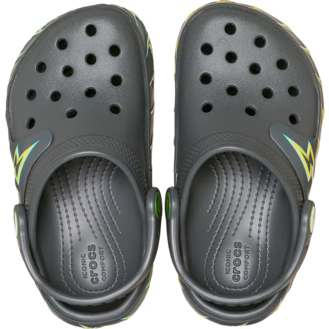 Crocs Børnesko Classic Bolt Lights Clog T Carbon